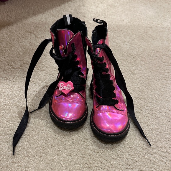 Barbie Kids Pink Boots - Picture 1 of 1